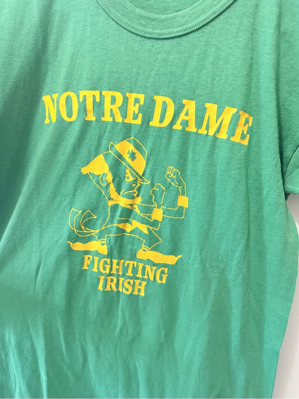 Vintage Notre Dame Fighting Irish T Shirt Graphic Single Stitch M USA - Picture 2 of 6